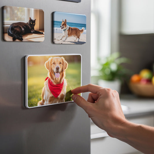 Custom Photo Magnets for Pet Lovers: Turn Your Fridge into a Tribute to Your Furry Friend