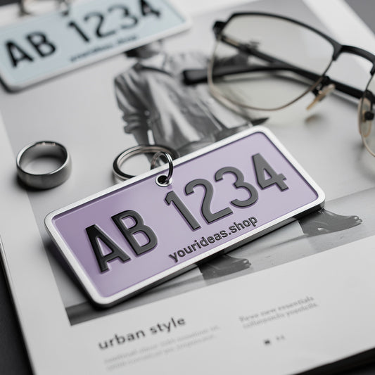 Embrace Niche Aesthetics with Customized License Plate Keychains