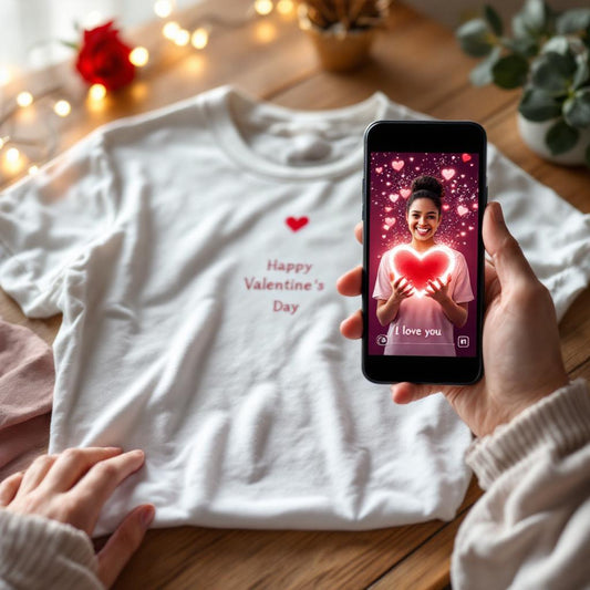 Valentine Shirt With a QR Surprise: Turn a Cute Tee Into a Hidden Love Video