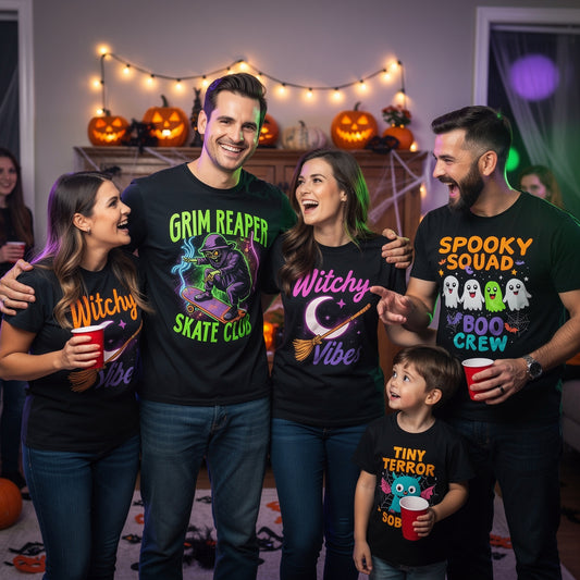 Halloween 2026 Custom DTF T-Shirts: Viral Family & Couple Costume Tees From the Halloween Vibes Collection