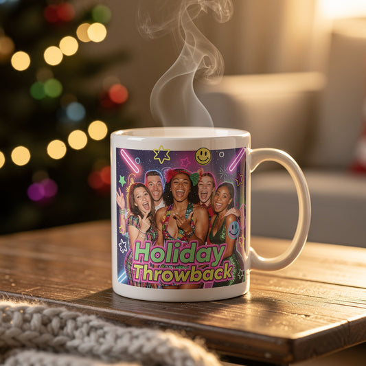 Retro 90s Photo Mugs: Turn Throwback Snapshots into Holiday Keepsakes