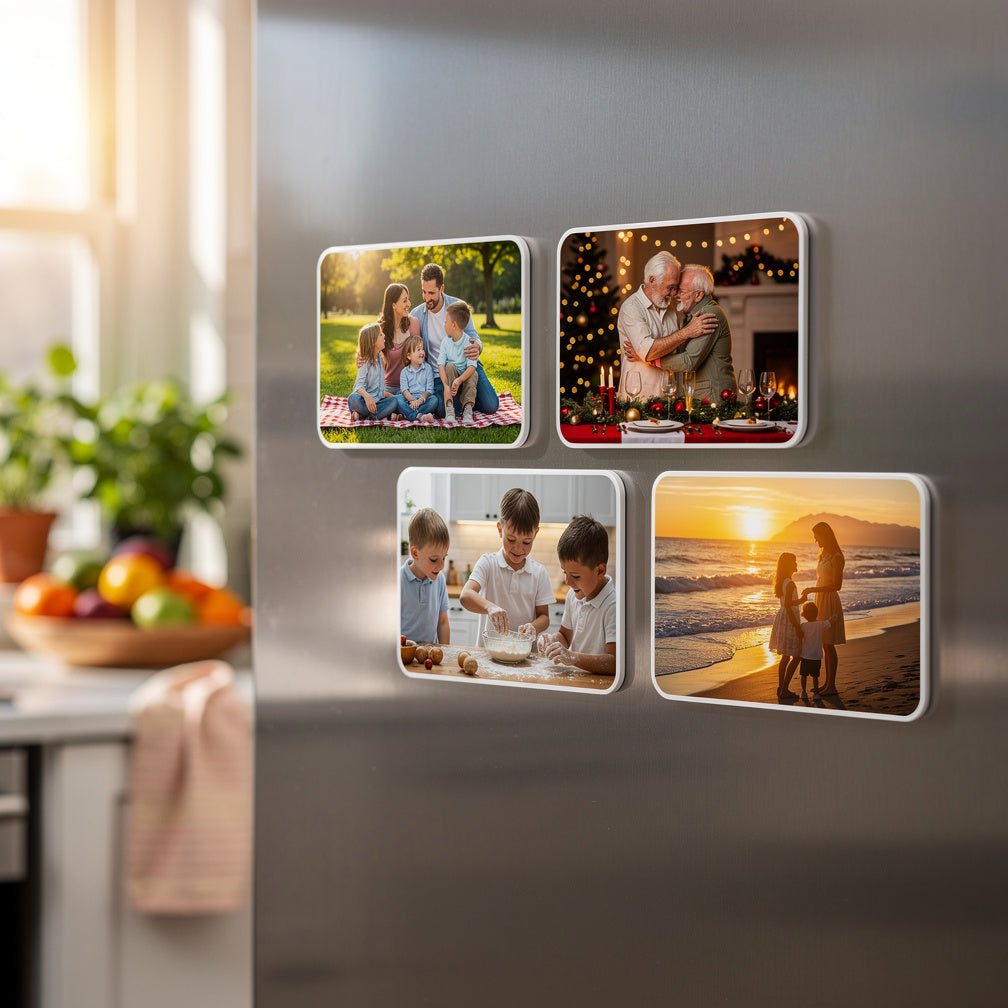 Family Moments on Display: How to Design Meaningful Photo Magnets for Your Home
