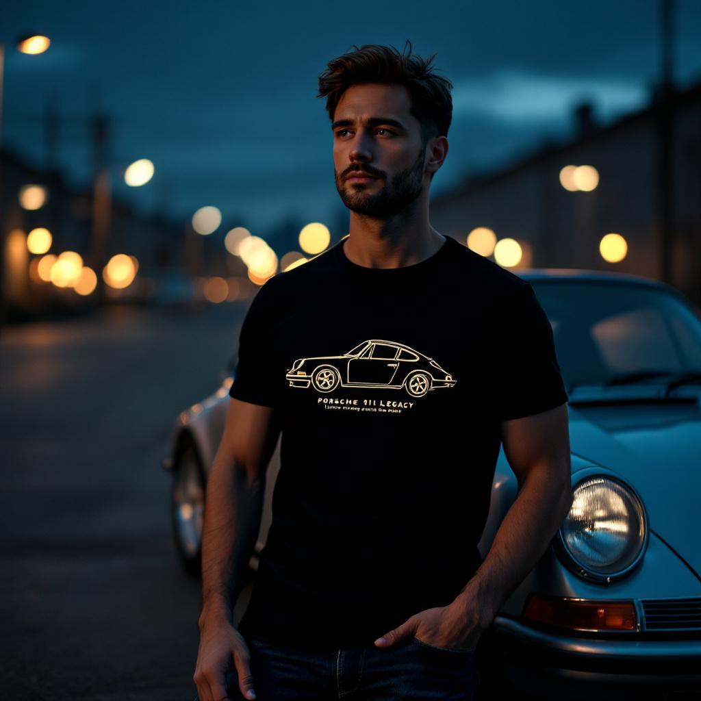 Porsche 911 Legacy: Custom Vintage Prints and Apparel for True Purists