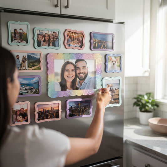 The ‘Comment MAGIC’ Fridge Trend: How Custom Photo Magnets Turn Your Kitchen Into a Viral-Worthy Memory Wall