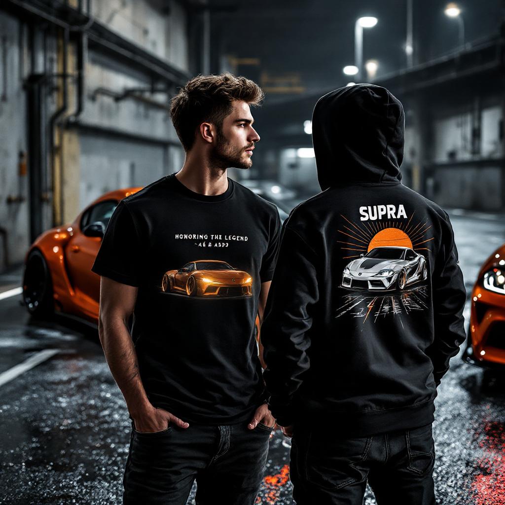 Toyota Supra Enthusiast Custom Apparel: Honoring the Legend of the A80 and A90