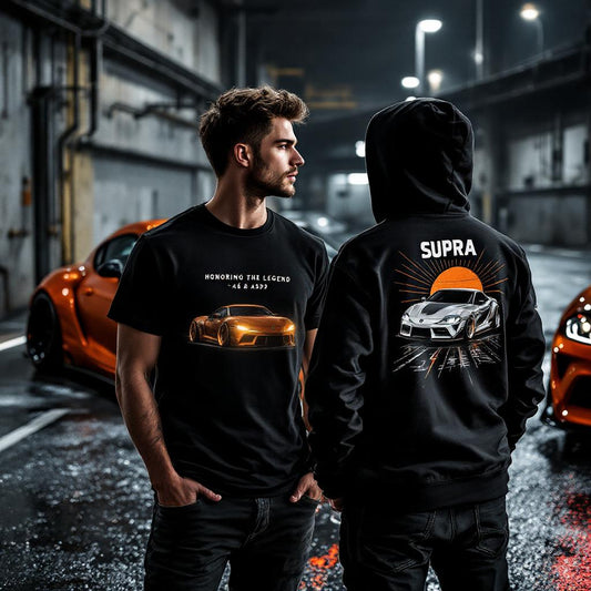 Toyota Supra Enthusiast Custom Apparel: Honoring the Legend of the A80 and A90