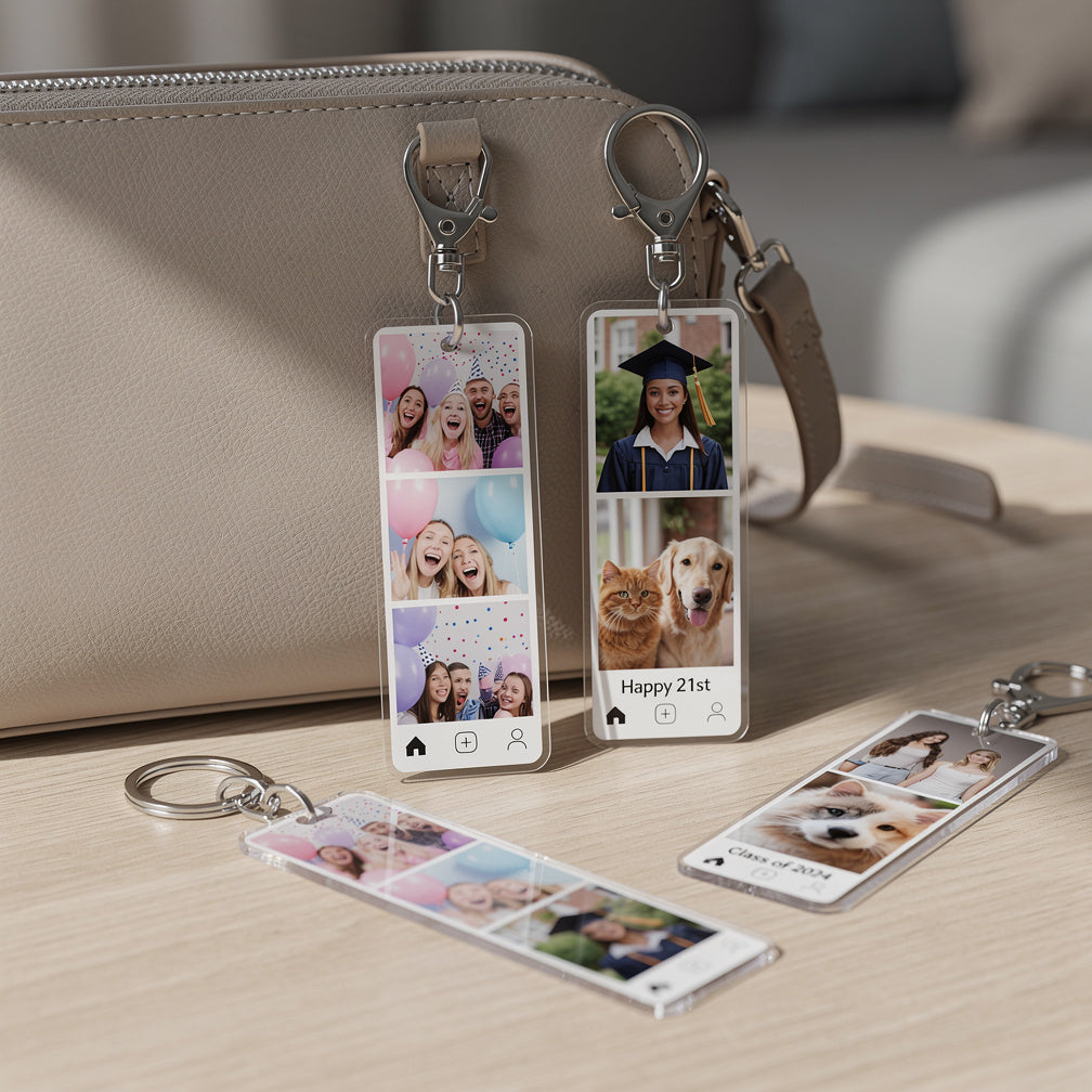 Photostrip Keychains: Turn Instagram DMs Into Viral Custom Photo Orders