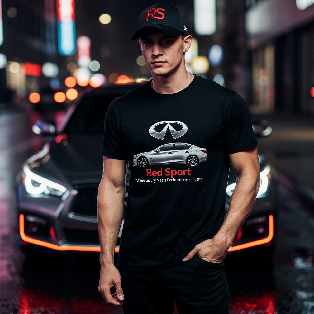 Infiniti Q50 Red Sport Custom Fan Gear: Where Luxury Meets Performance Identity