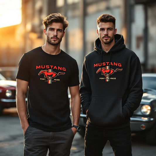 Custom T-Shirts and Hoodies for Ford Mustang Fans: Show Your Pony Car Pride in Style