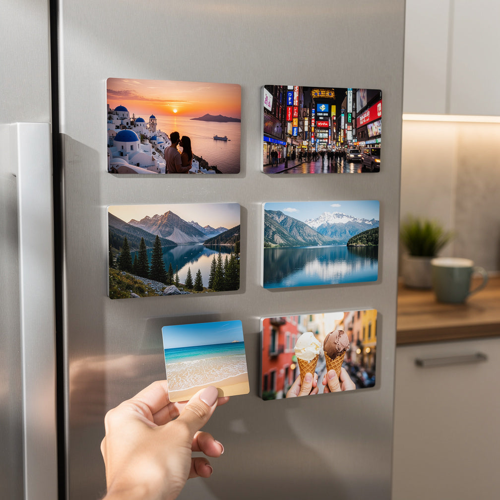 Skip the Dusty Souvenir: Turn Travel Photos into Custom Magnets for Daily Inspiration