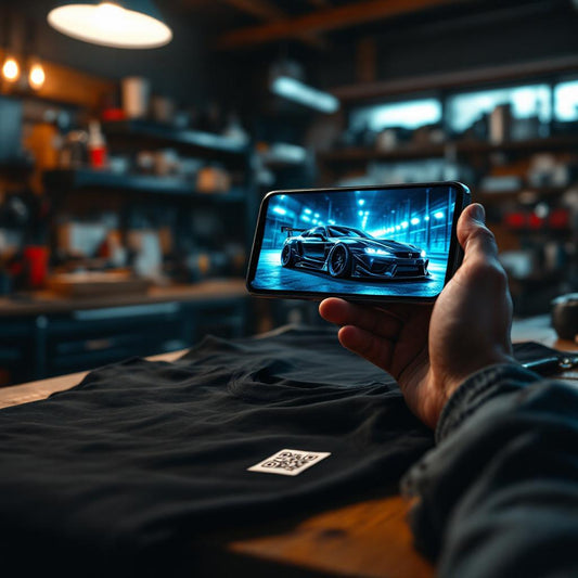 Garage Signature Shirt: Turn Your Car’s Specs, Year & Mods Into an AR-Ready Spec Sheet Tee