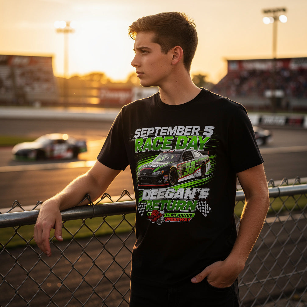 September 5 Race Day: How to Design Custom DTF Motorsport Shirts for Deegan’s Return