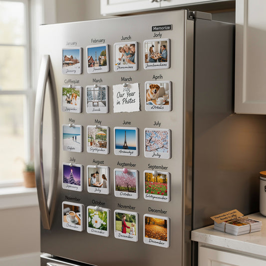 Velvet Finish Photo Magnets: Build Your 2026 Monthly Memory Fridge Timeline for Under $5 a Month