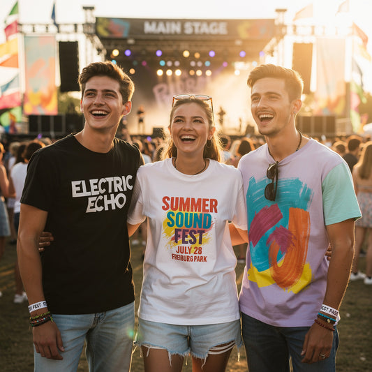 Stand Out at Summer Music Festivals with Custom T-Shirts