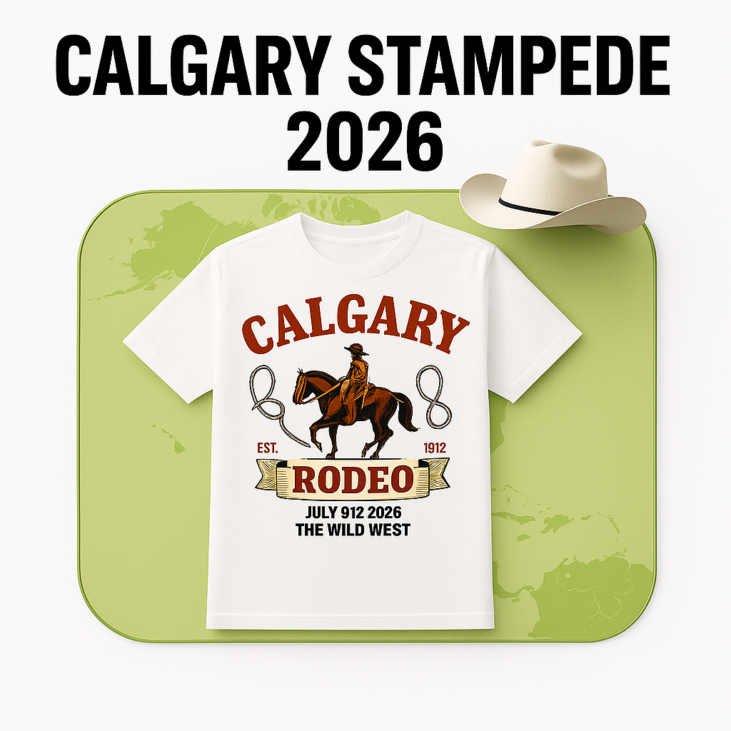Calgary Stampede 2026 collection — western rodeo graphic t-shirts