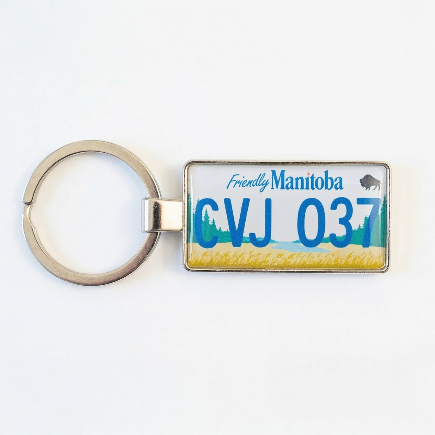 Manitoba Custom License Plate Keychain