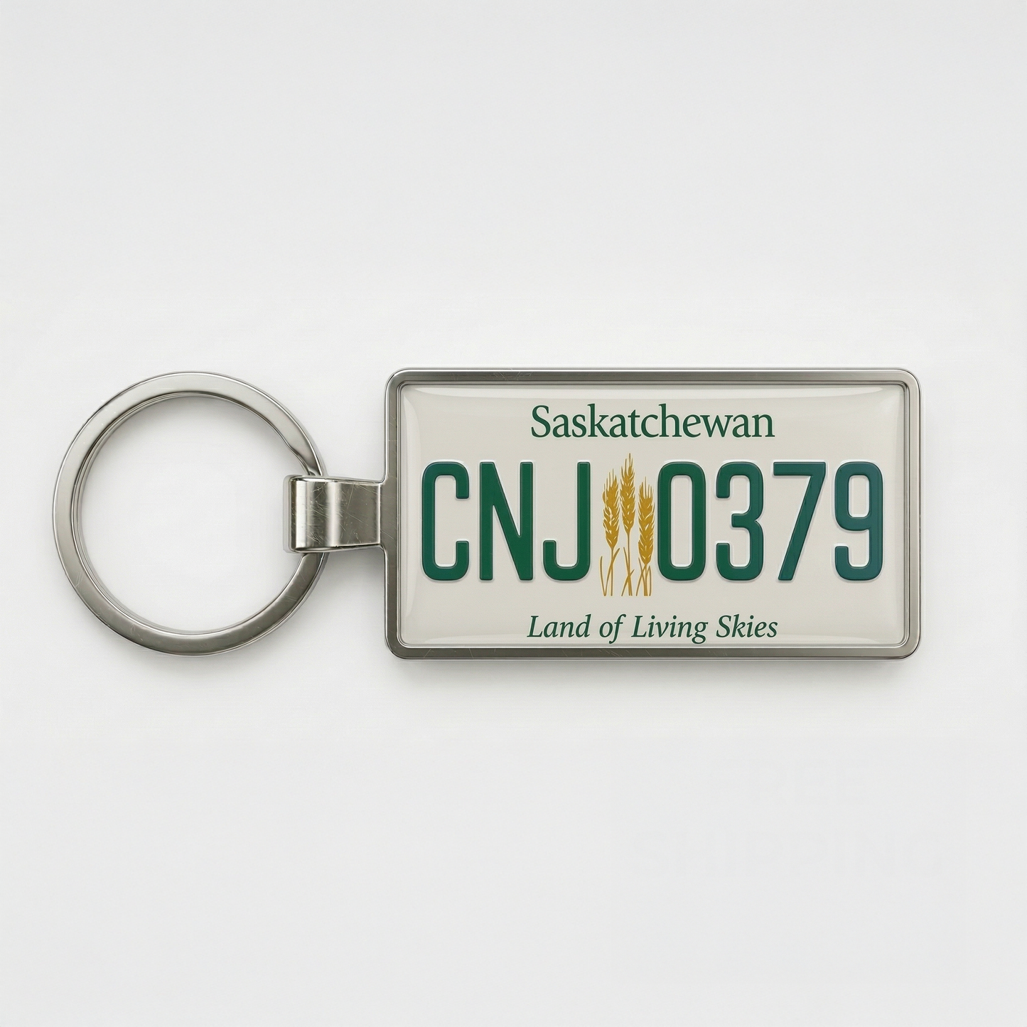 Saskatchewan Custom License Plate Keychain