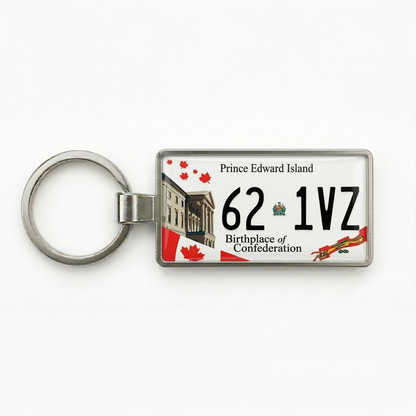 Prince Edward Island Custom License Plate Keychain