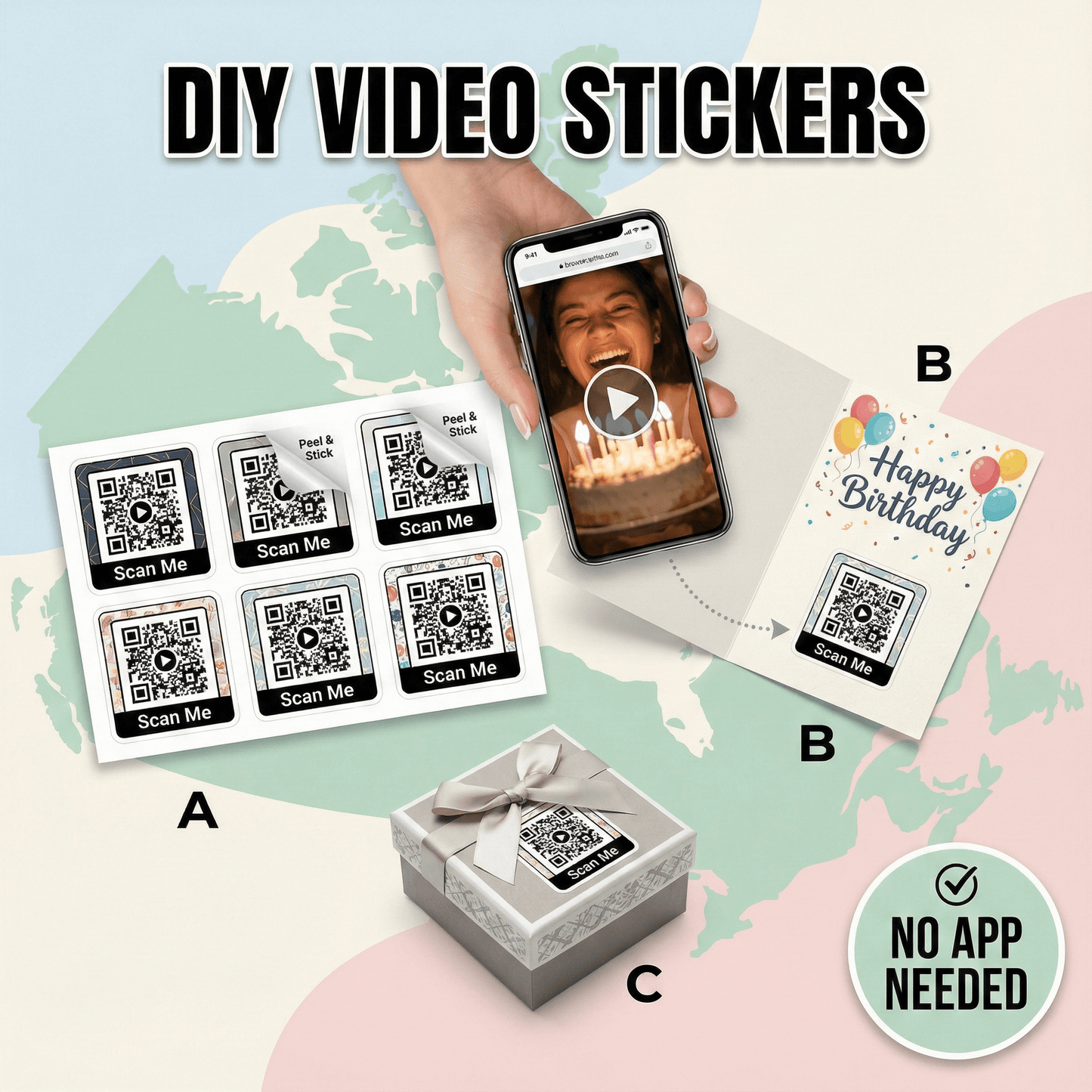 AR Video Stickers - DIY Mix Pack