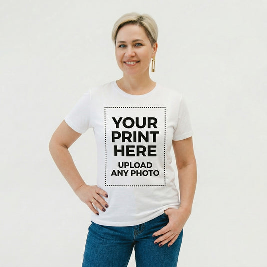 T-shirt personnalisé avec votre texte et votre photo - T-shirt unisexe personnalisé 