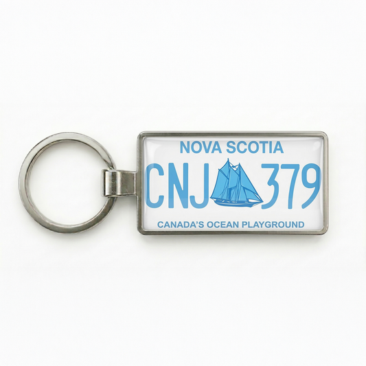 Porte-clés personnalisé en plaque d'immatriculation de la Nouvelle-Écosse 