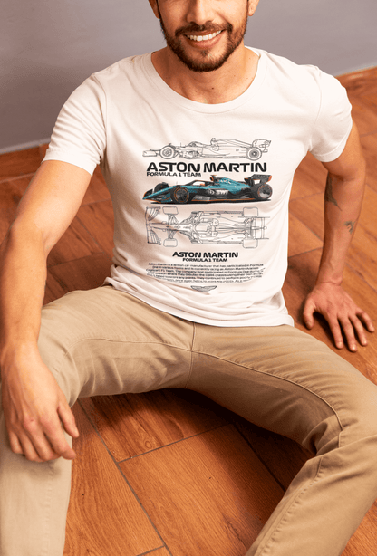 Aston Martin Formula 1 Team Graphic T-Shirt — Blueprint + Photo