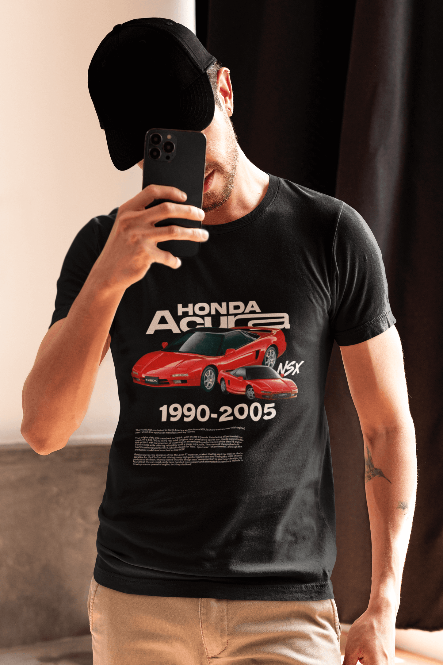Honda / Acura NSX (1990–2005) Graphic T-Shirt — Retro Photo