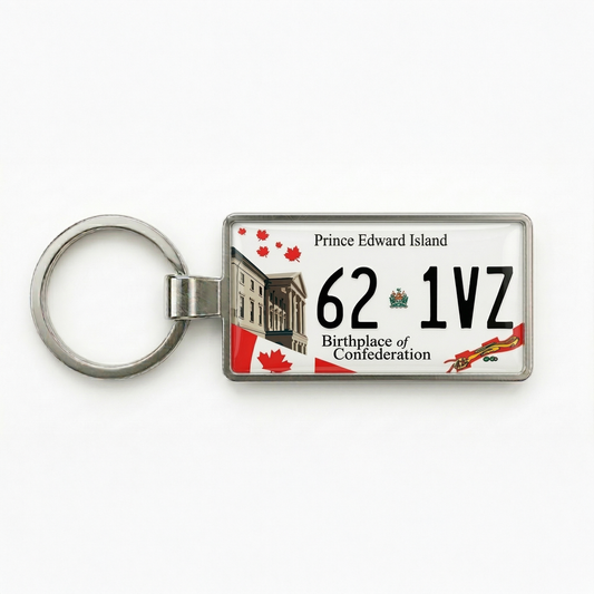 Porte-clés personnalisé en plaque d'immatriculation de l'Île-du-Prince-Édouard 