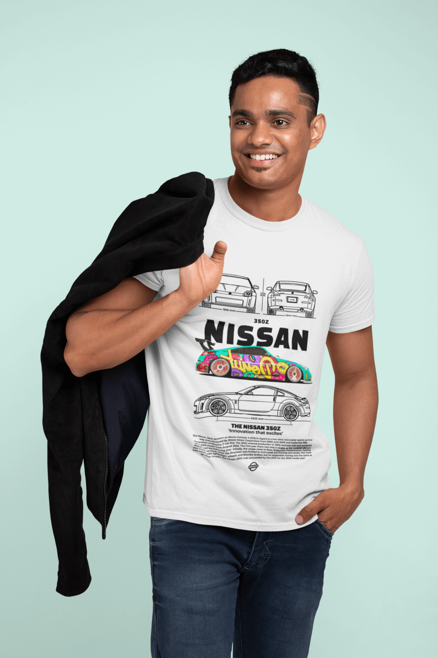 Nissan 350Z Blueprint T‑Shirt (Unisex)