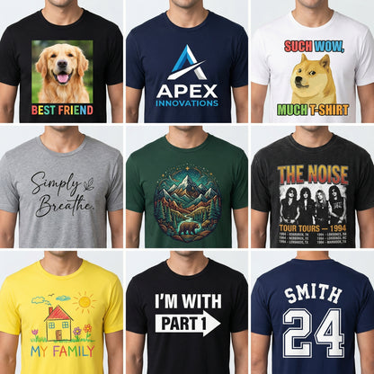 Personalized T-Shirt – Your Photo, Your Words, Your Story | Unique Gift Idea