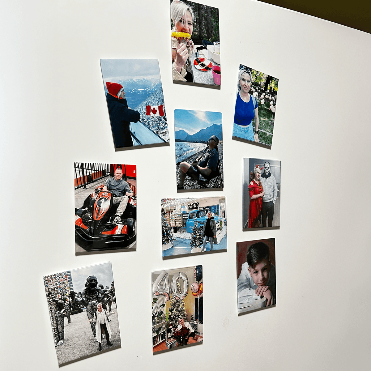 10 aimants photo personnalisés – Aimants de réfrigérateur personnalisés avec vos photos