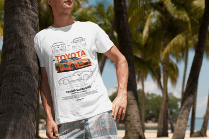 Toyota Supra MK4 2JZ Technical Blueprint Tee - Personalized JDM Icon Gift