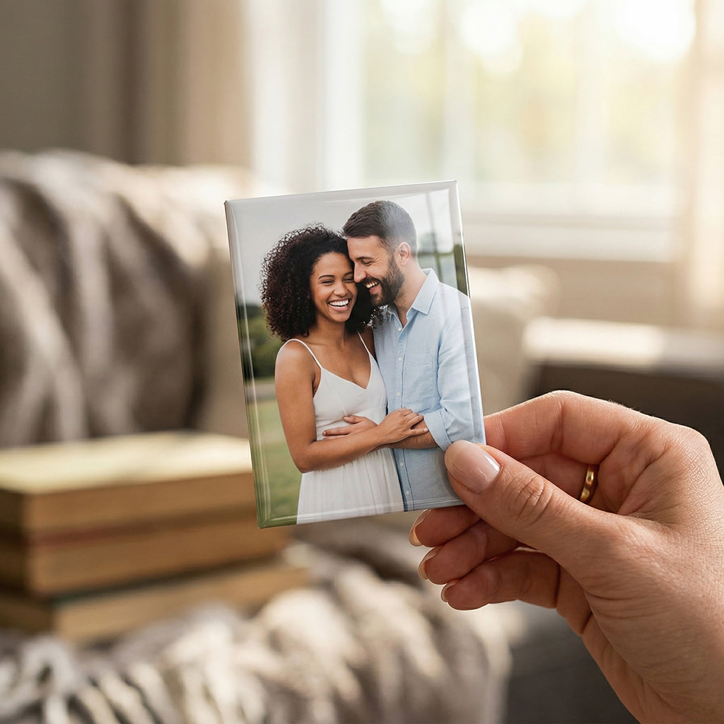 Aimant photo personnalisé – Aimant de réfrigérateur personnalisé avec votre photo