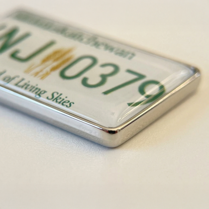 Saskatchewan Custom License Plate Keychain