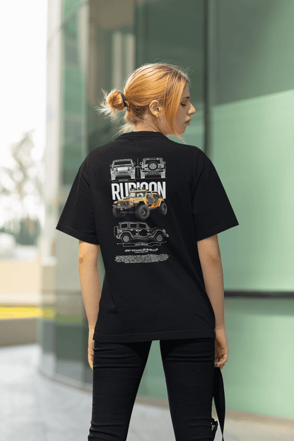 Jeep Wrangler Rubicon Graphic T-Shirt — Yellow Off‑Road