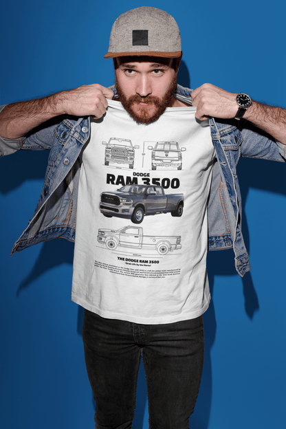 Dodge Ram 3500 Graphic T-Shirt — Blueprint + Photo