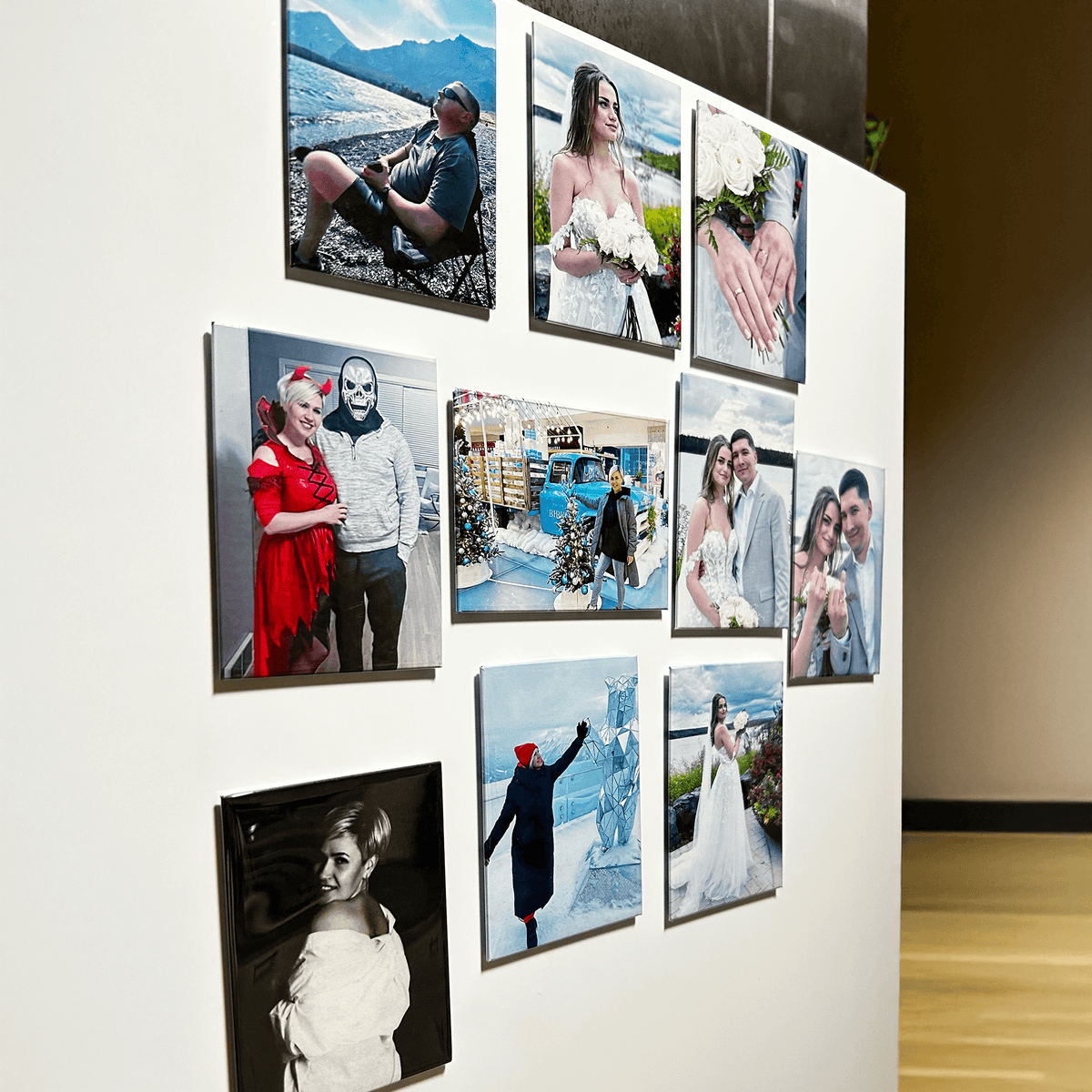 10 aimants photo personnalisés – Aimants de réfrigérateur personnalisés avec vos photos