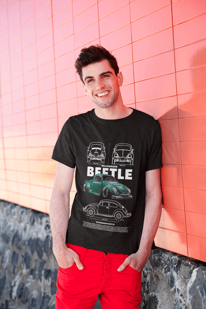 Volkswagen Beetle "Käfer" Heritage Blueprint Tee - Personalized Custom Classic Gift
