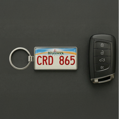 New Brunswick Custom License Plate Keychain