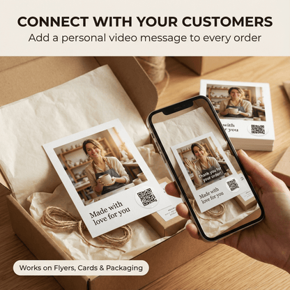 AR Video Stickers - Bulk Pack (Invites, Favors & Business Packaging)