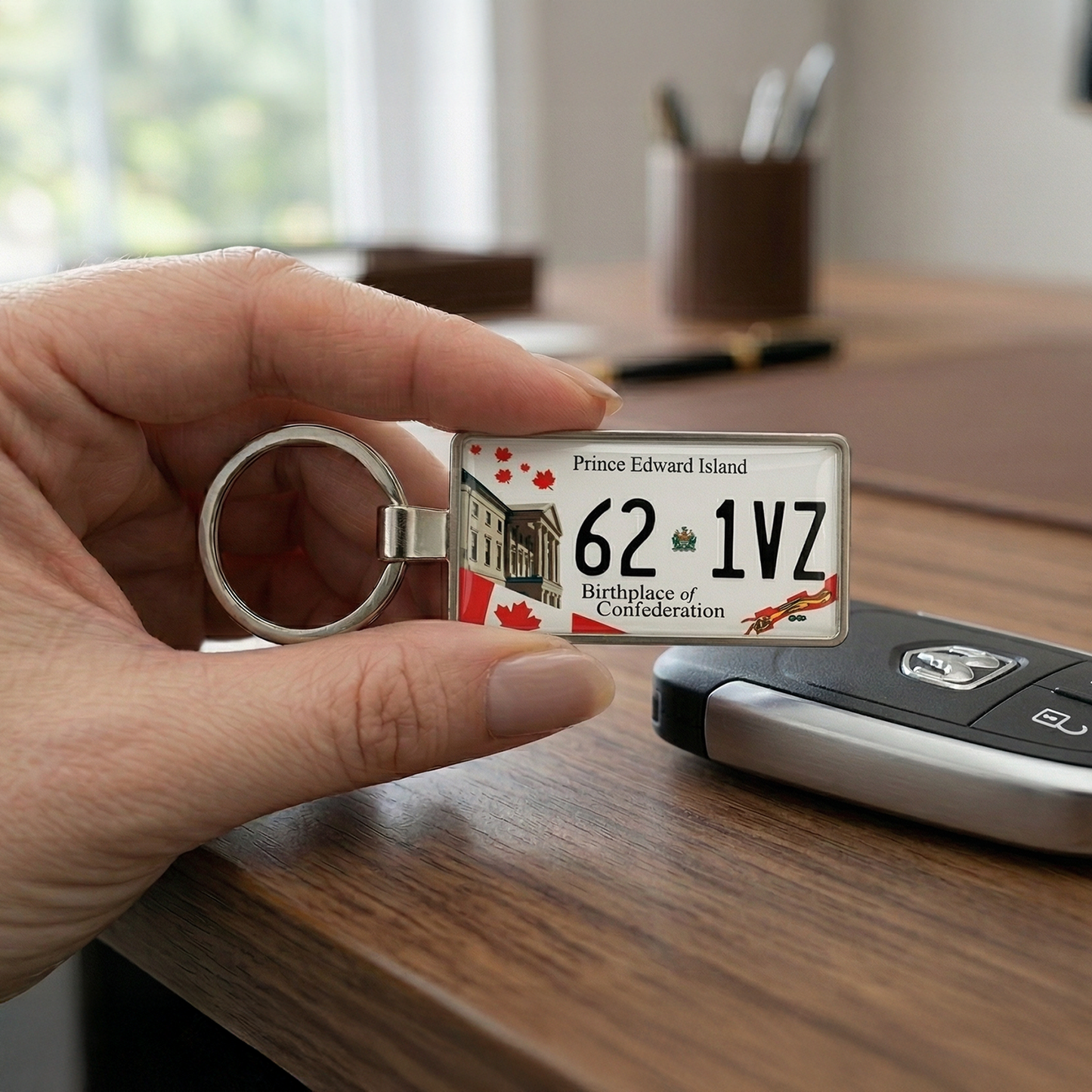 Prince Edward Island Custom License Plate Keychain