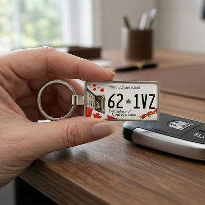 Prince Edward Island Custom License Plate Keychain