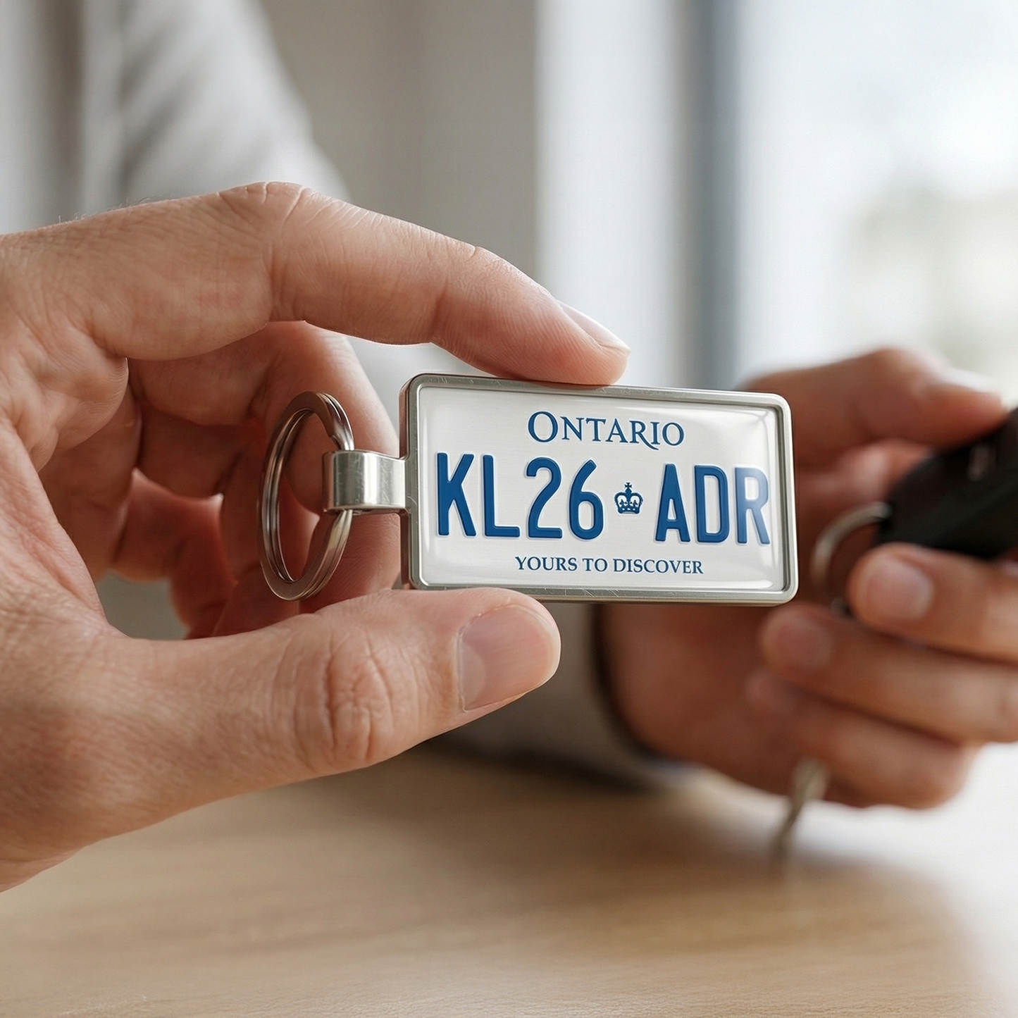 Ontario Custom License Plate Keychain