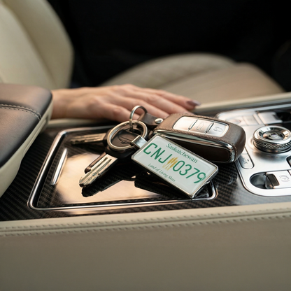 Saskatchewan Custom License Plate Keychain