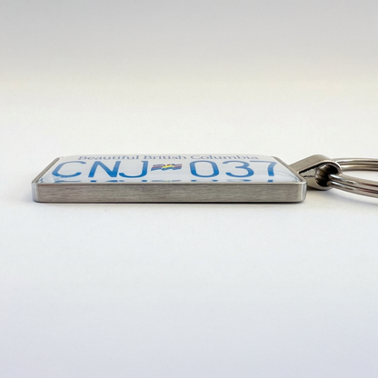 British Columbia Custom License Plate Keychain