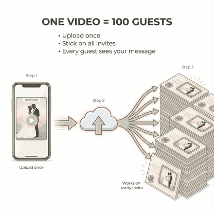 AR Video Stickers - Bulk Pack (Invites, Favors & Business Packaging)