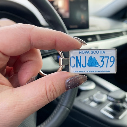 Nova Scotia Custom License Plate Keychain