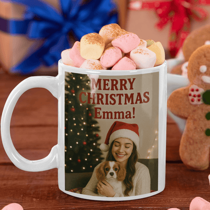 Custom Photo Mug with Your Picture - Personalized Ceramic Coffee Cup