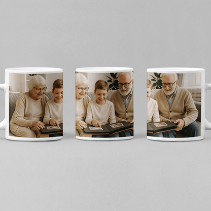 Custom Photo Mug with Your Picture - Personalized Ceramic Coffee Cup