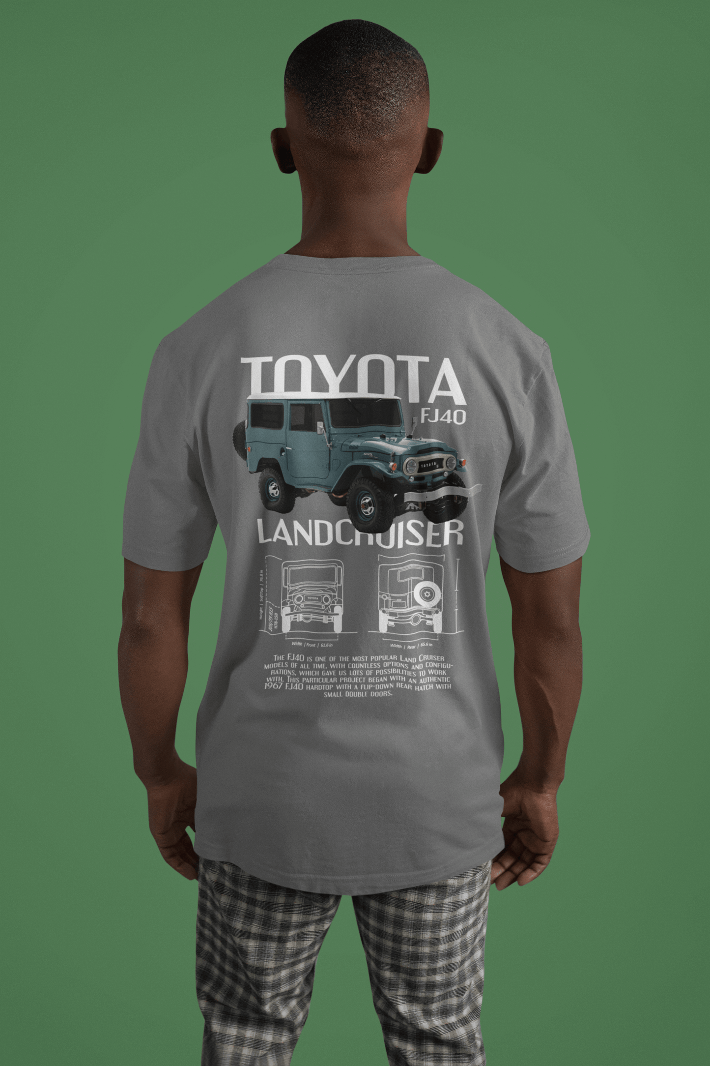 Toyota FJ40 Land Cruiser Graphic T-Shirt — Off-Road Blueprint